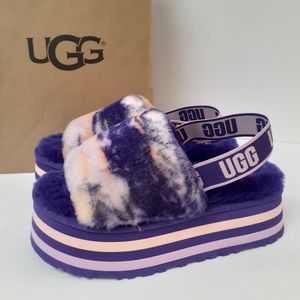 UGG Disco Marble Slides Sz 8